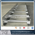 Trapezoidal cable tray roll formant les prix de la machine avec système de contrôle PLC